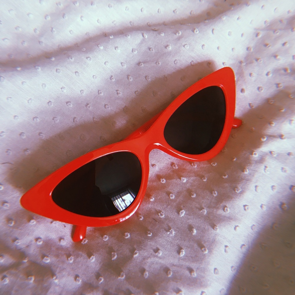 Red Cat Eye Sunglasses